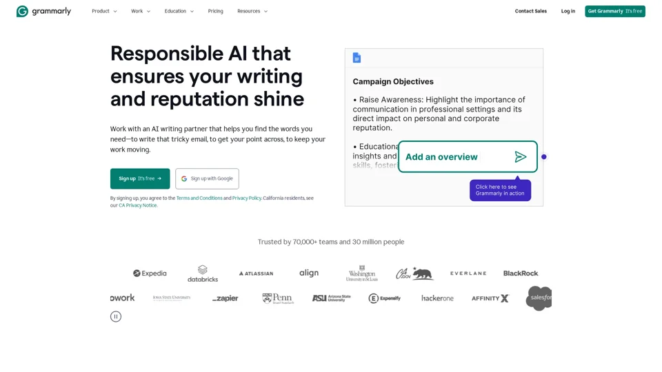 Grammarly: Free AI Writing Assistance