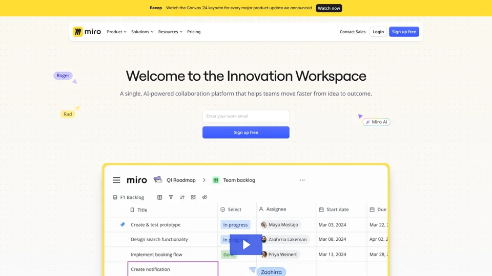 Miro | The Innovation Workspace