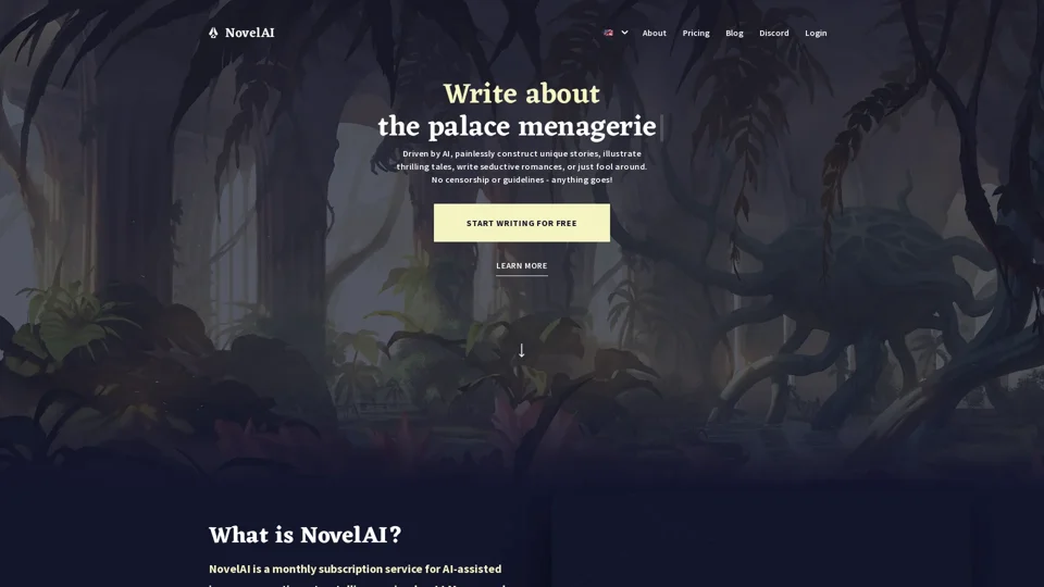 NovelAI - The AI Storyteller