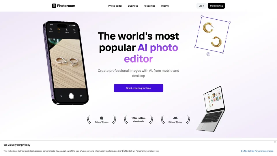 AI Photo Editor: Remove Background & Create Product Pics | Photoroom