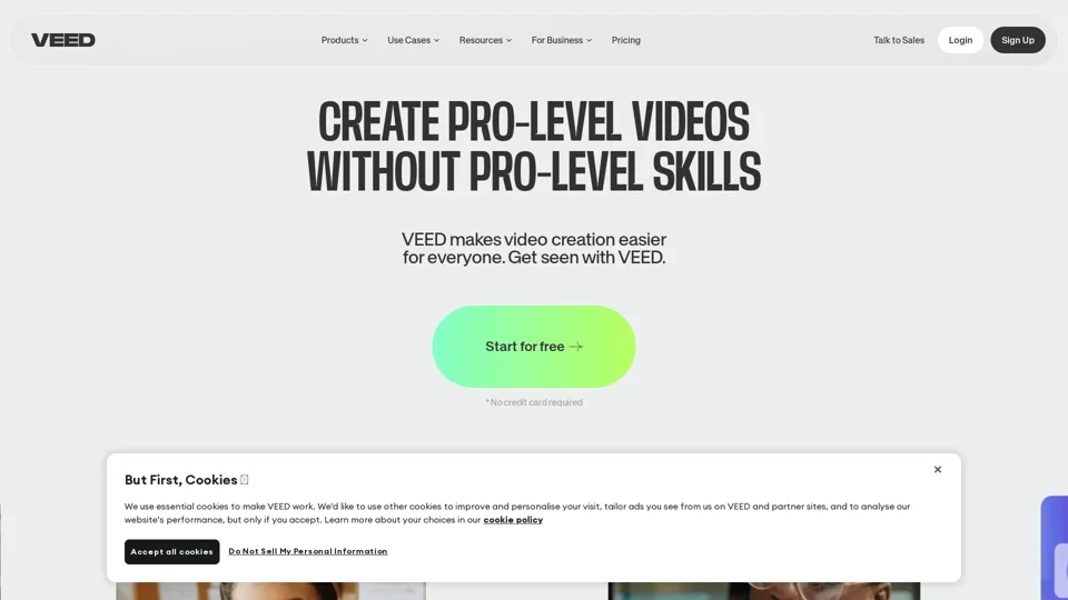 VEED.IO - AI Video Editor - Fast, Online, Free