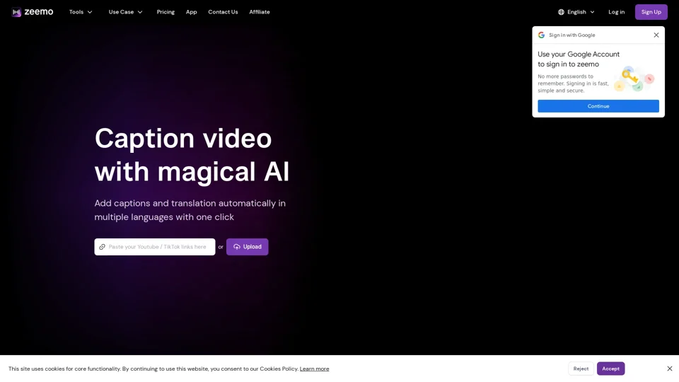 Zeemo AI | Add Subtitles to Video - Powerful Caption Generator